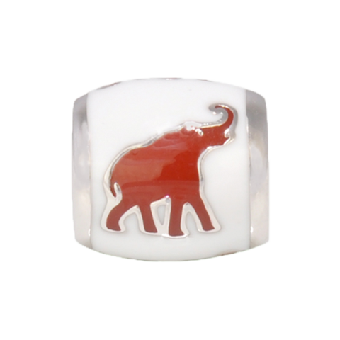 Bead - Red Elephant